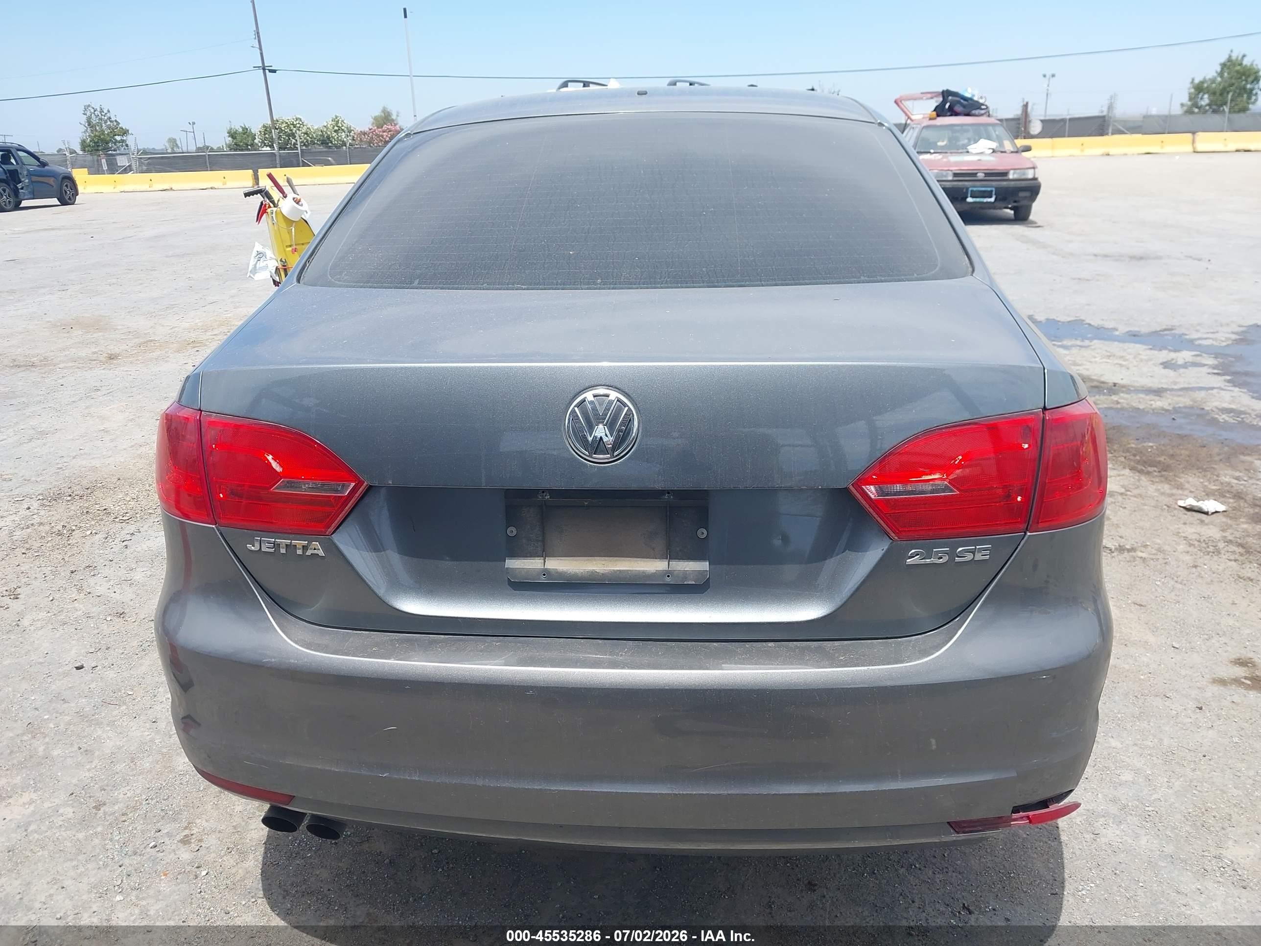 2012 Volkswagen Jetta 2.5l Se Gray vin: 3VWBP7AJ4CM003759