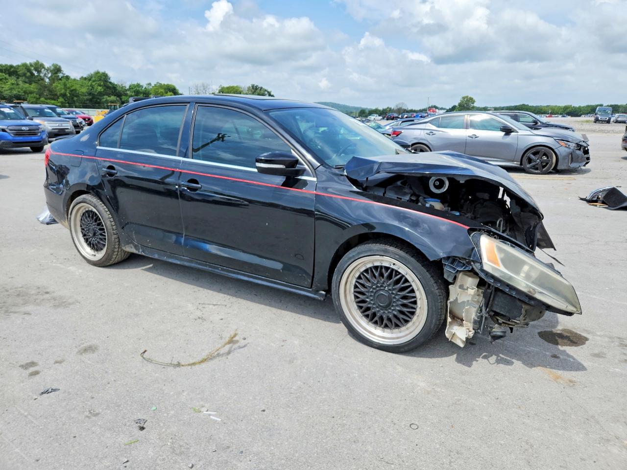 2012 Volkswagen Jetta Se Black vin: 3VWBP7AJ7CM362832