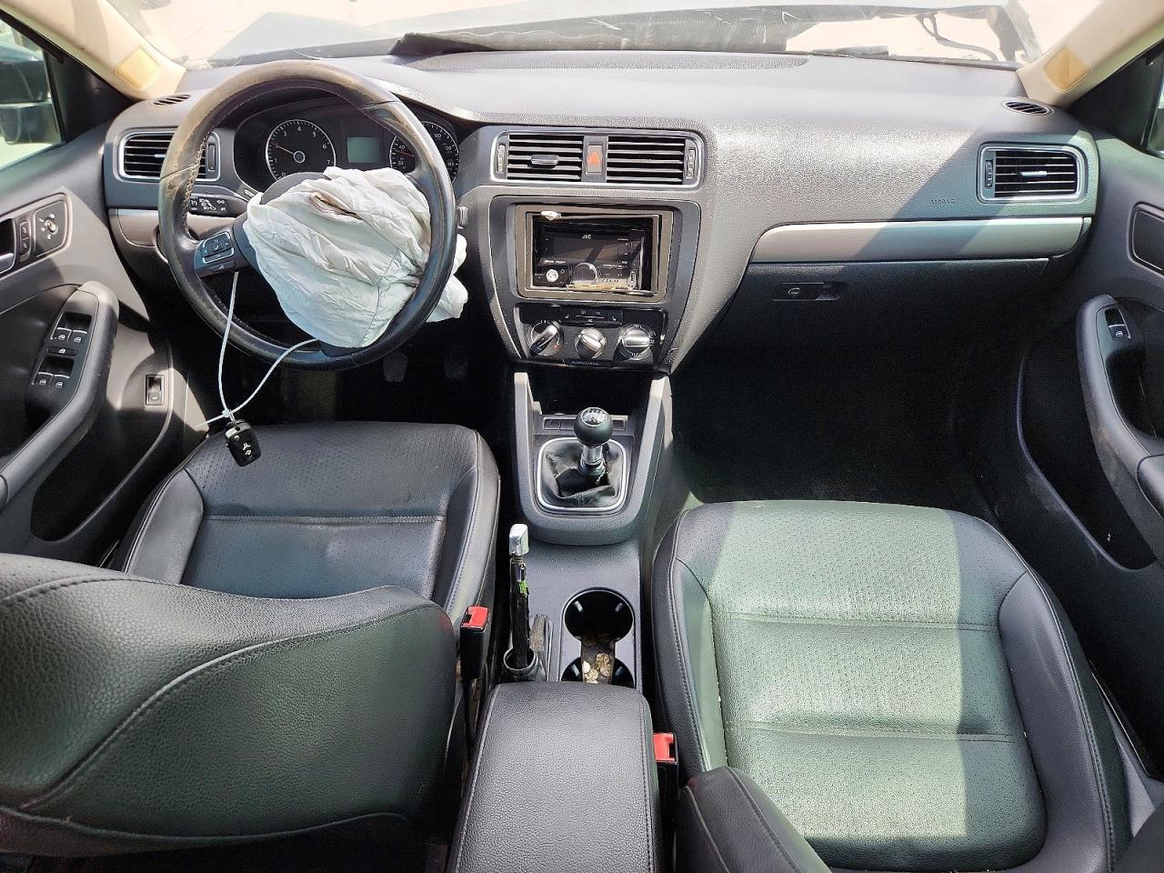 2012 Volkswagen Jetta Se Black vin: 3VWBP7AJ7CM362832