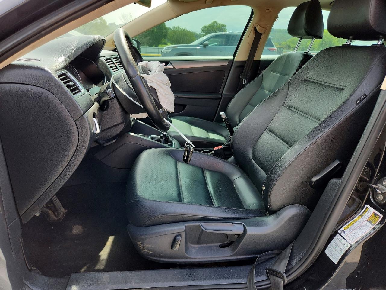2012 Volkswagen Jetta Se Black vin: 3VWBP7AJ7CM362832