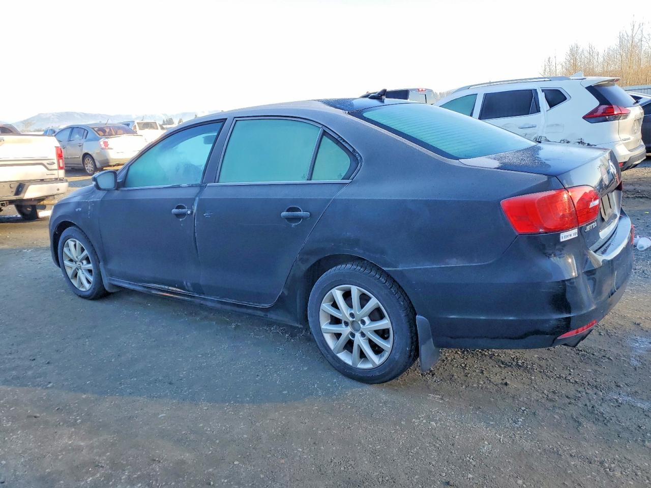 2012 Volkswagen Jetta Se Black vin: 3VWBP7AJ8CM320783