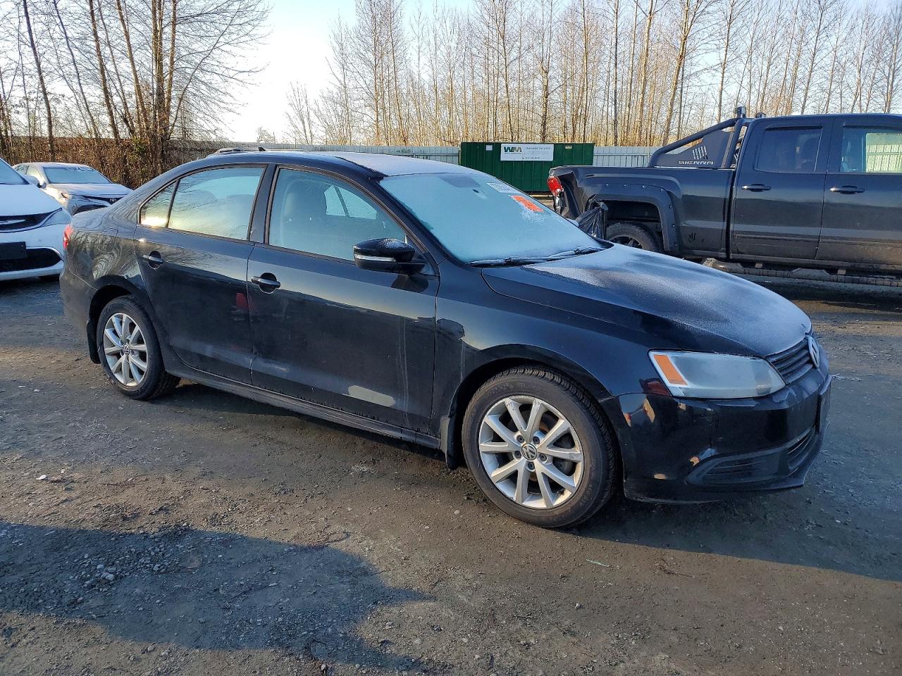 2012 Volkswagen Jetta Se Black vin: 3VWBP7AJ8CM320783