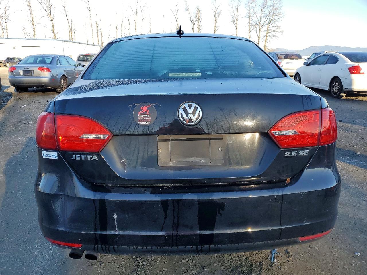 2012 Volkswagen Jetta Se Black vin: 3VWBP7AJ8CM320783