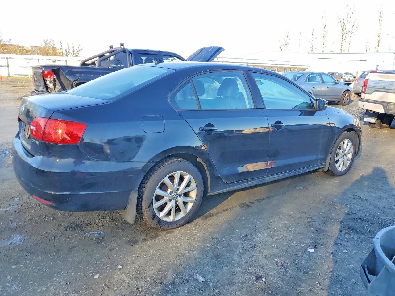 2012 Volkswagen Jetta Se Black vin: 3VWBP7AJ8CM320783
