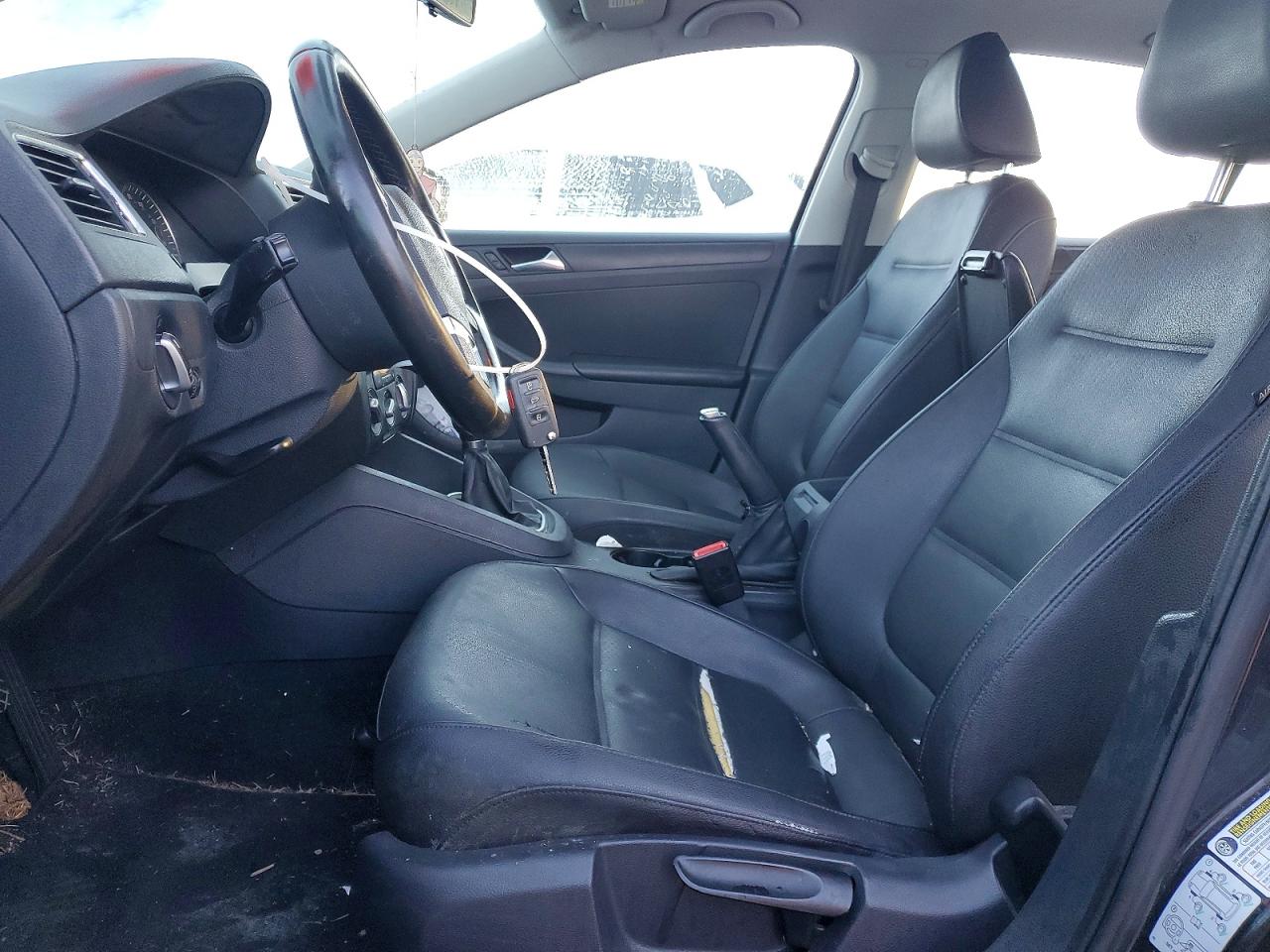 2012 Volkswagen Jetta Se Black vin: 3VWBP7AJ8CM320783