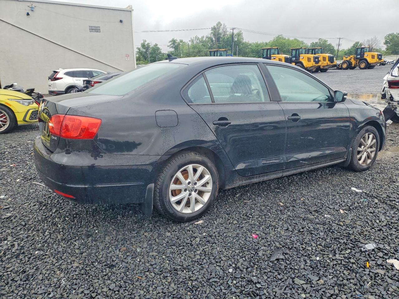 2012 Volkswagen Jetta Se Black vin: 3VWBP7AJ9CM306214