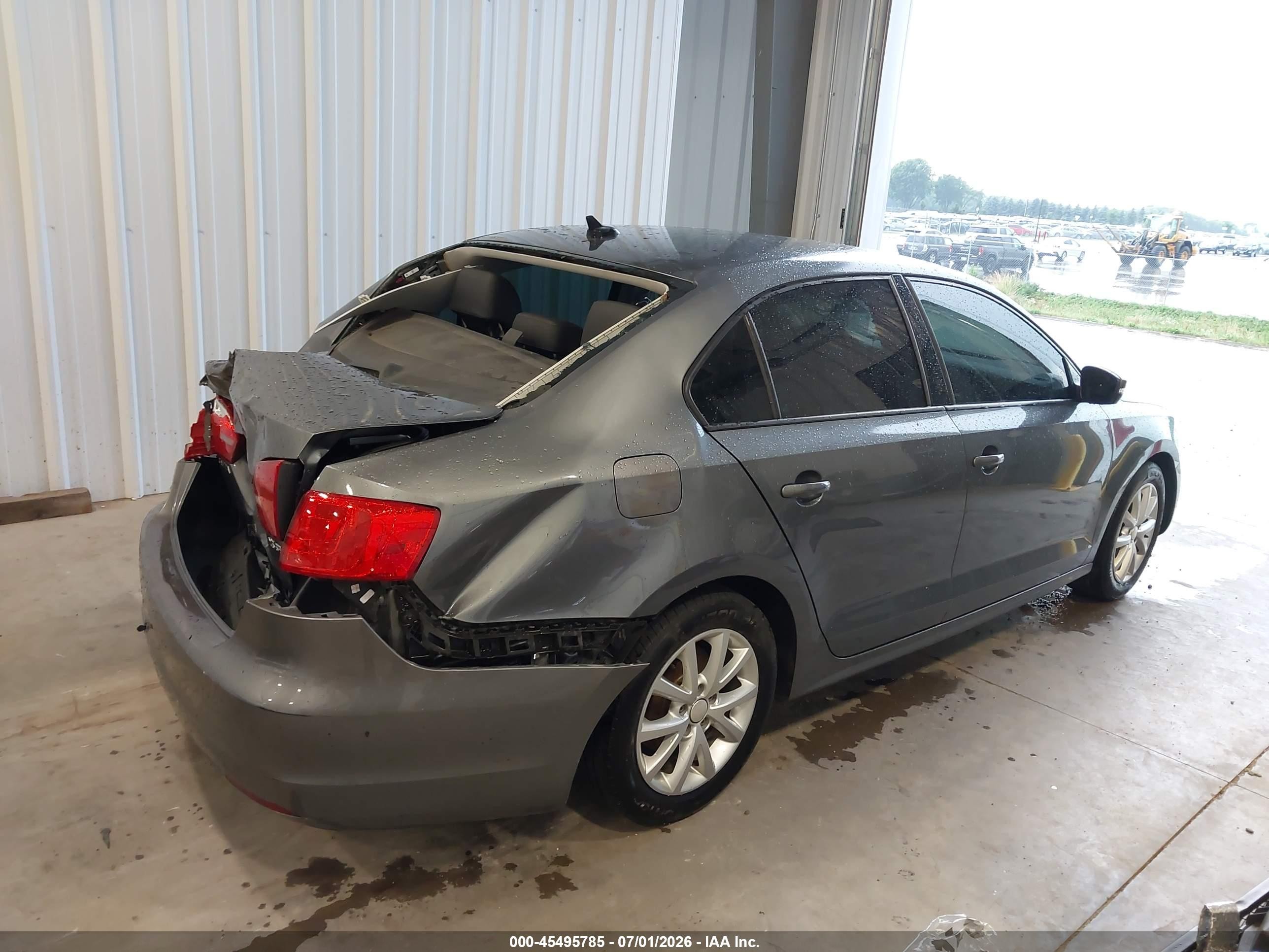 2012 Volkswagen Jetta 2.5l Se Gray vin: 3VWBP7AJXCM004320
