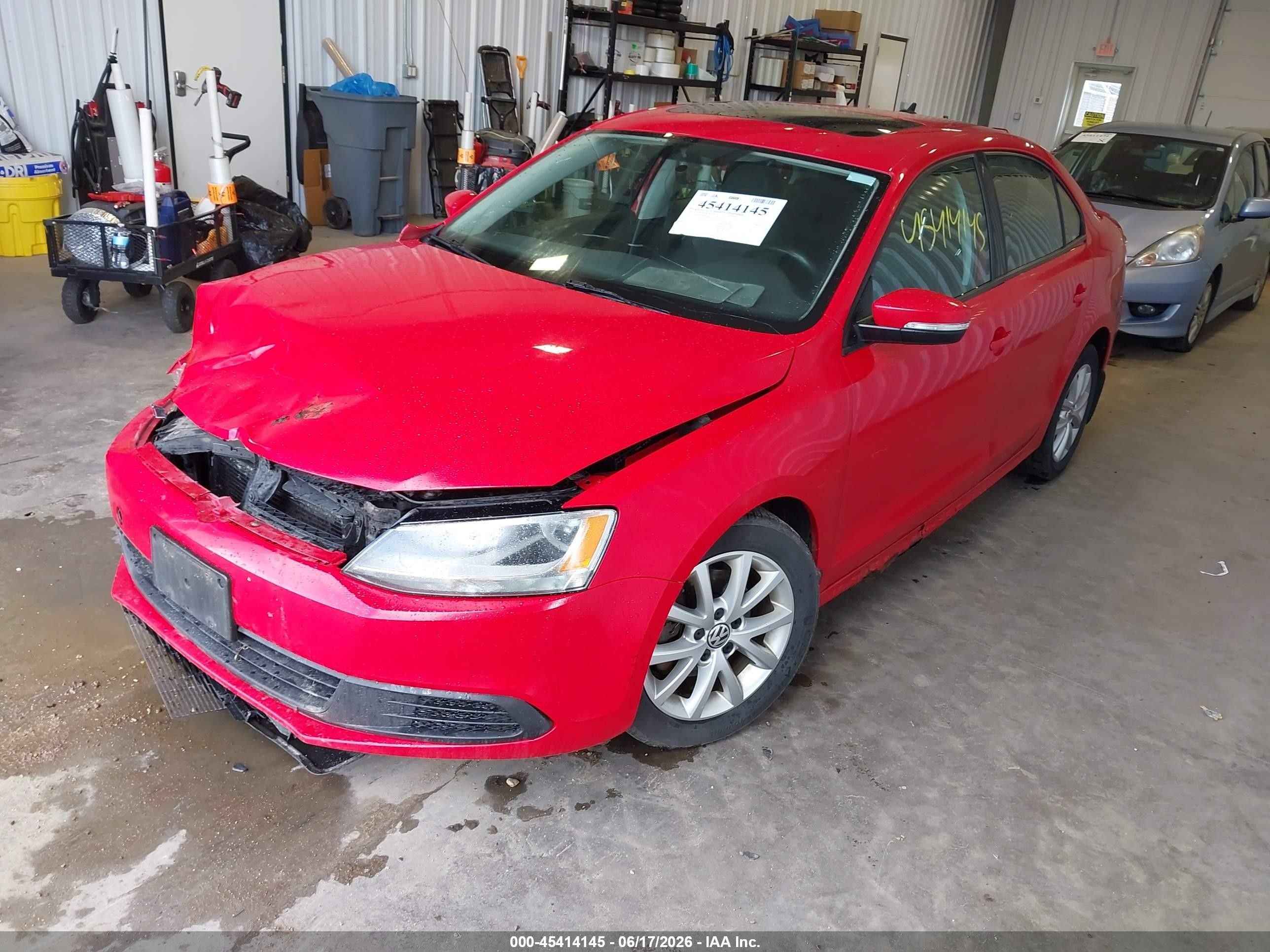 2012 Volkswagen Jetta 2.5l Se Red vin: 3VWBP7AJXCM322213