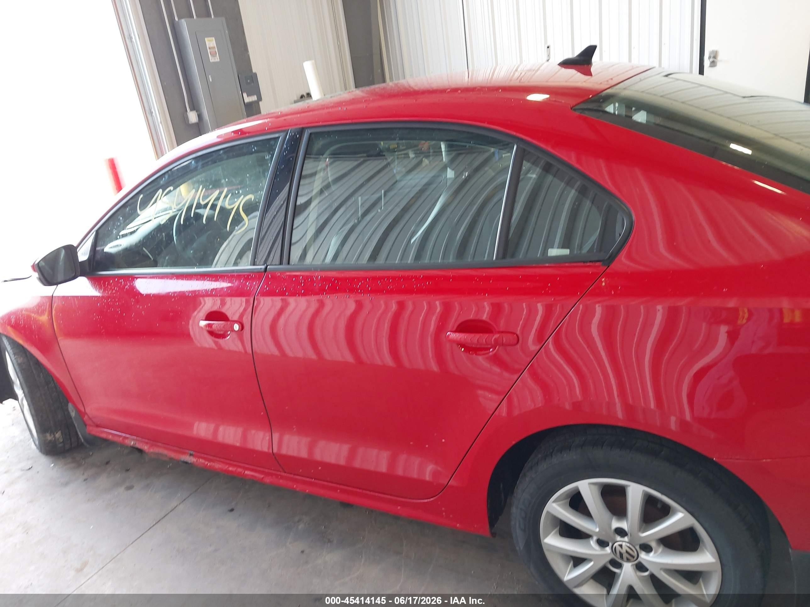 2012 Volkswagen Jetta 2.5l Se Red vin: 3VWBP7AJXCM322213