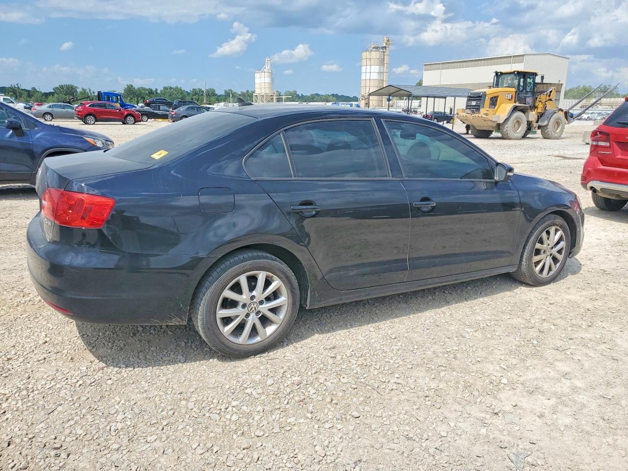 2012 Volkswagen Jetta Se Black vin: 3VWBP7AJXCM452279