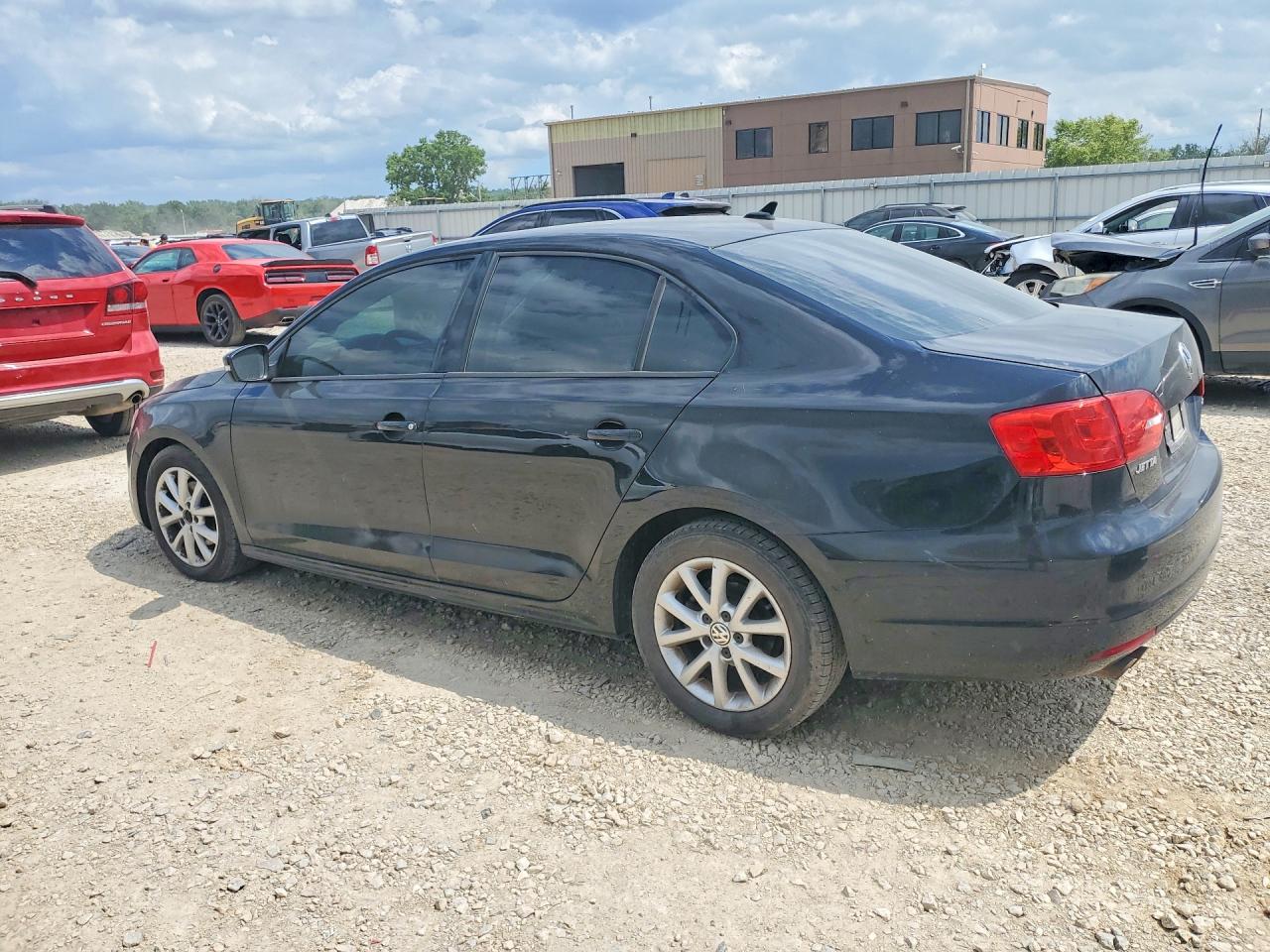 2012 Volkswagen Jetta Se Black vin: 3VWBP7AJXCM452279