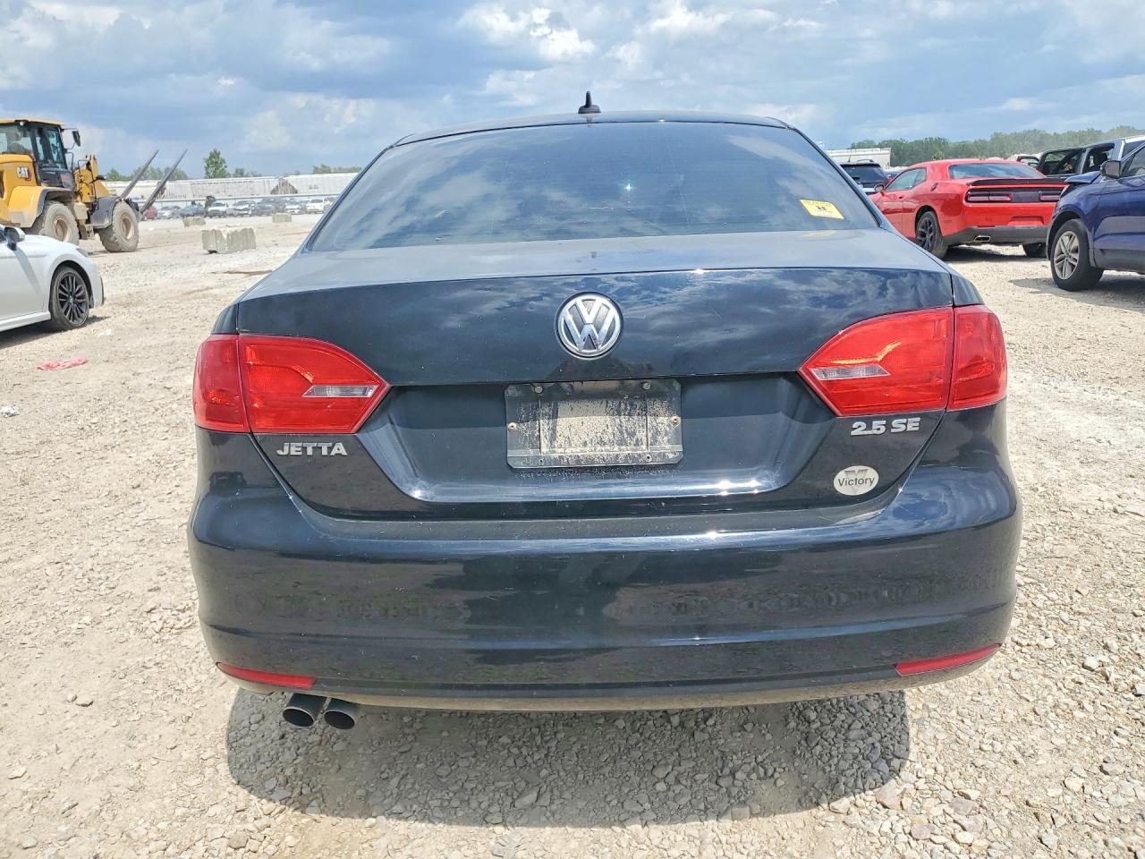 2012 Volkswagen Jetta Se Black vin: 3VWBP7AJXCM452279