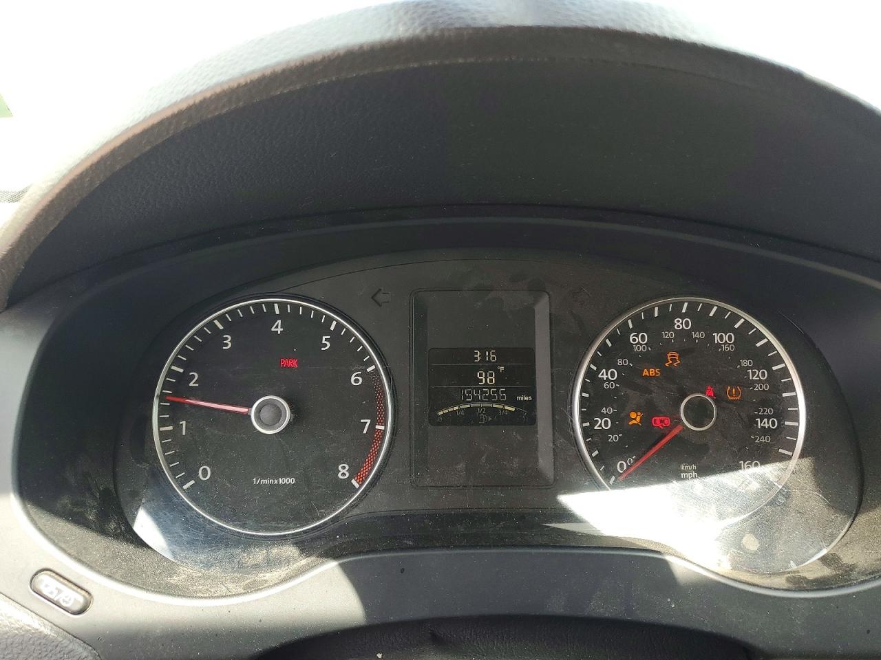 2012 Volkswagen Jetta Se Black vin: 3VWBP7AJXCM452279