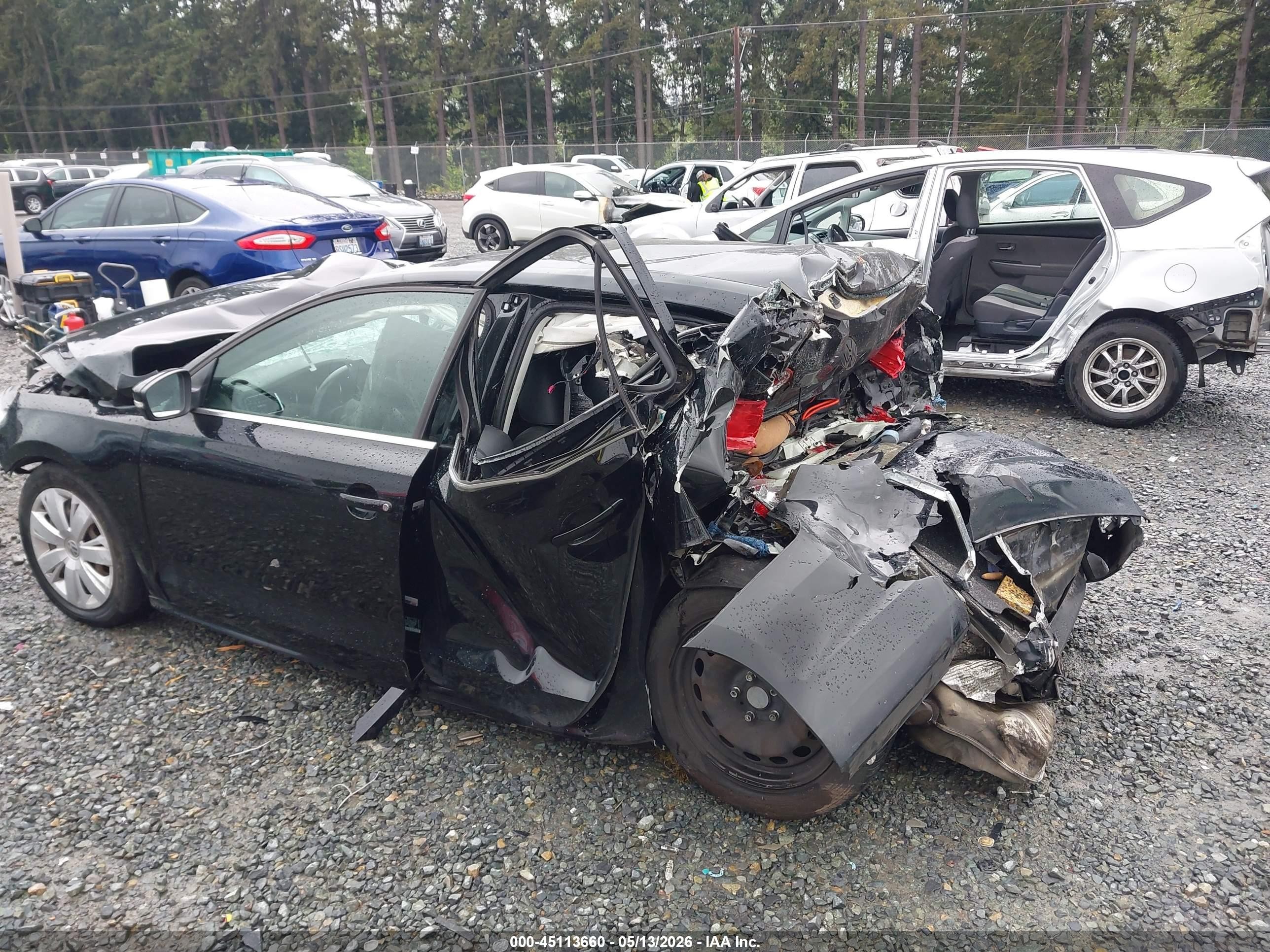2013 Volkswagen Jetta 2.5l Se Black vin: 3VWBP7AJXDM420210