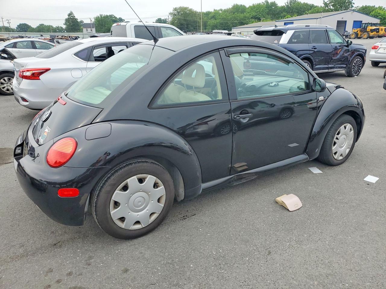2001 Volkswagen New Beetle Gl Black vin: 3VWBS21C21M419230