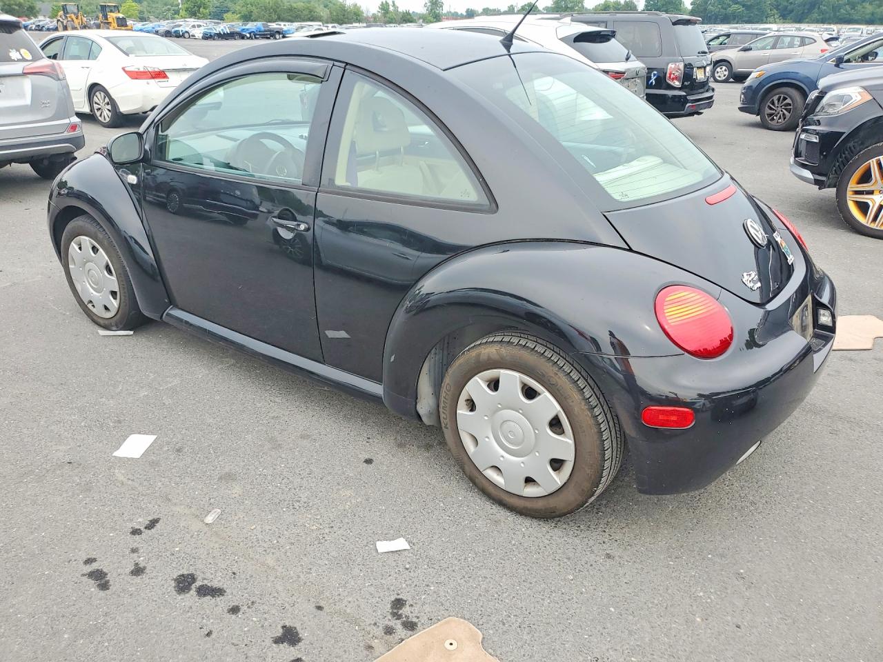 2001 Volkswagen New Beetle Gl Black vin: 3VWBS21C21M419230