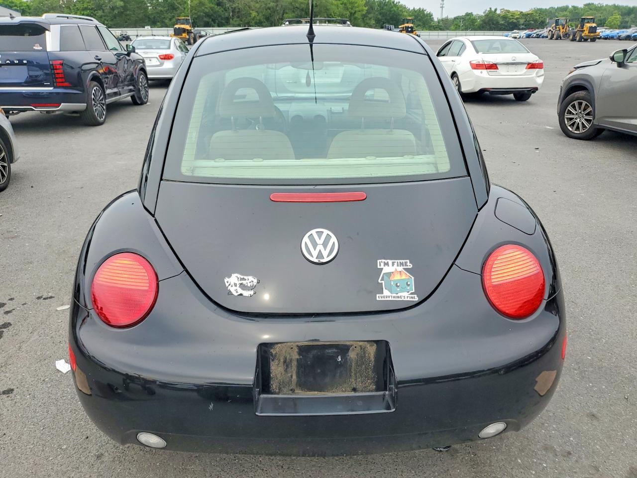 2001 Volkswagen New Beetle Gl Black vin: 3VWBS21C21M419230