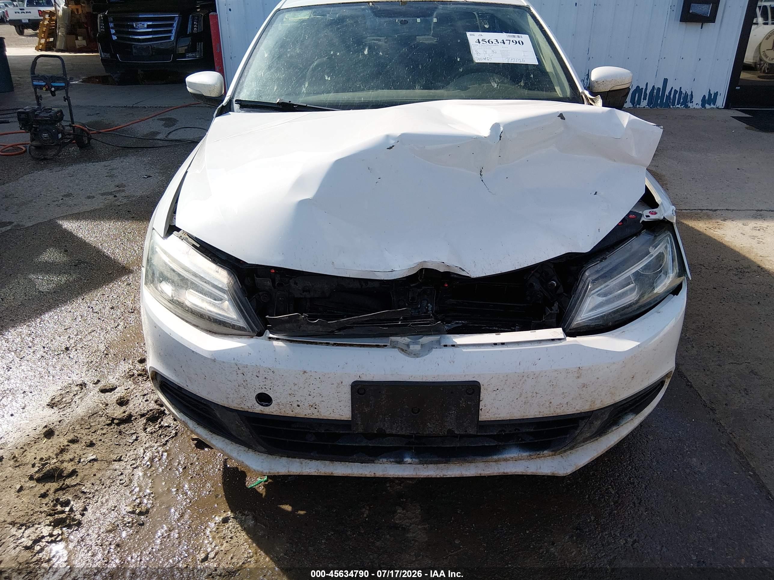 2012 Volkswagen Jetta 2.5l Se White vin: 3VWBX7AJ0CM306280