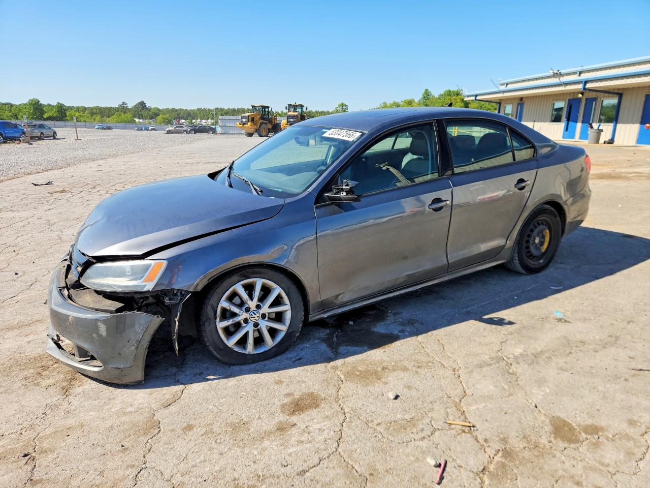 2012 Volkswagen Jetta Se Gray vin: 3VWBX7AJ1CM309107