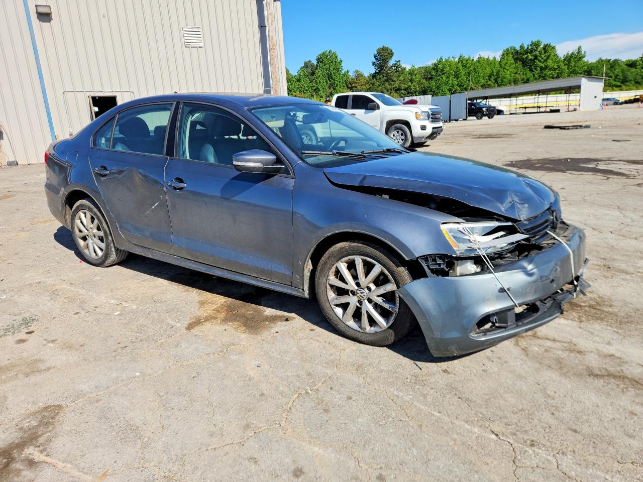2012 Volkswagen Jetta Se Gray vin: 3VWBX7AJ1CM309107
