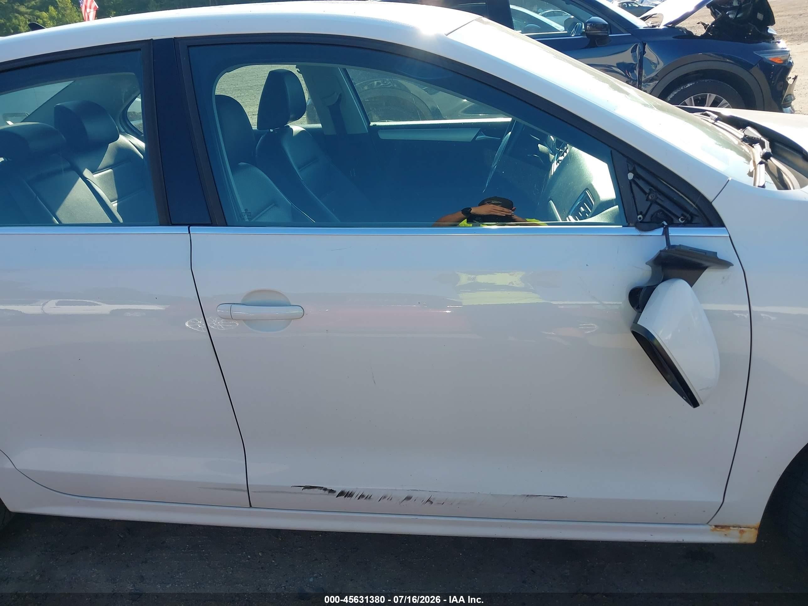 2013 Volkswagen Jetta 2.5l Se White vin: 3VWBX7AJ1DM401044