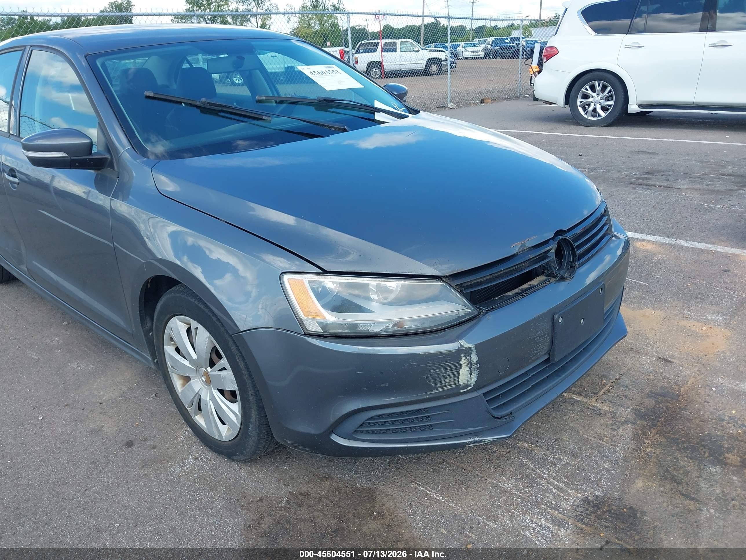 2012 Volkswagen Jetta 2.5l Se Gray vin: 3VWBX7AJ3CM473619