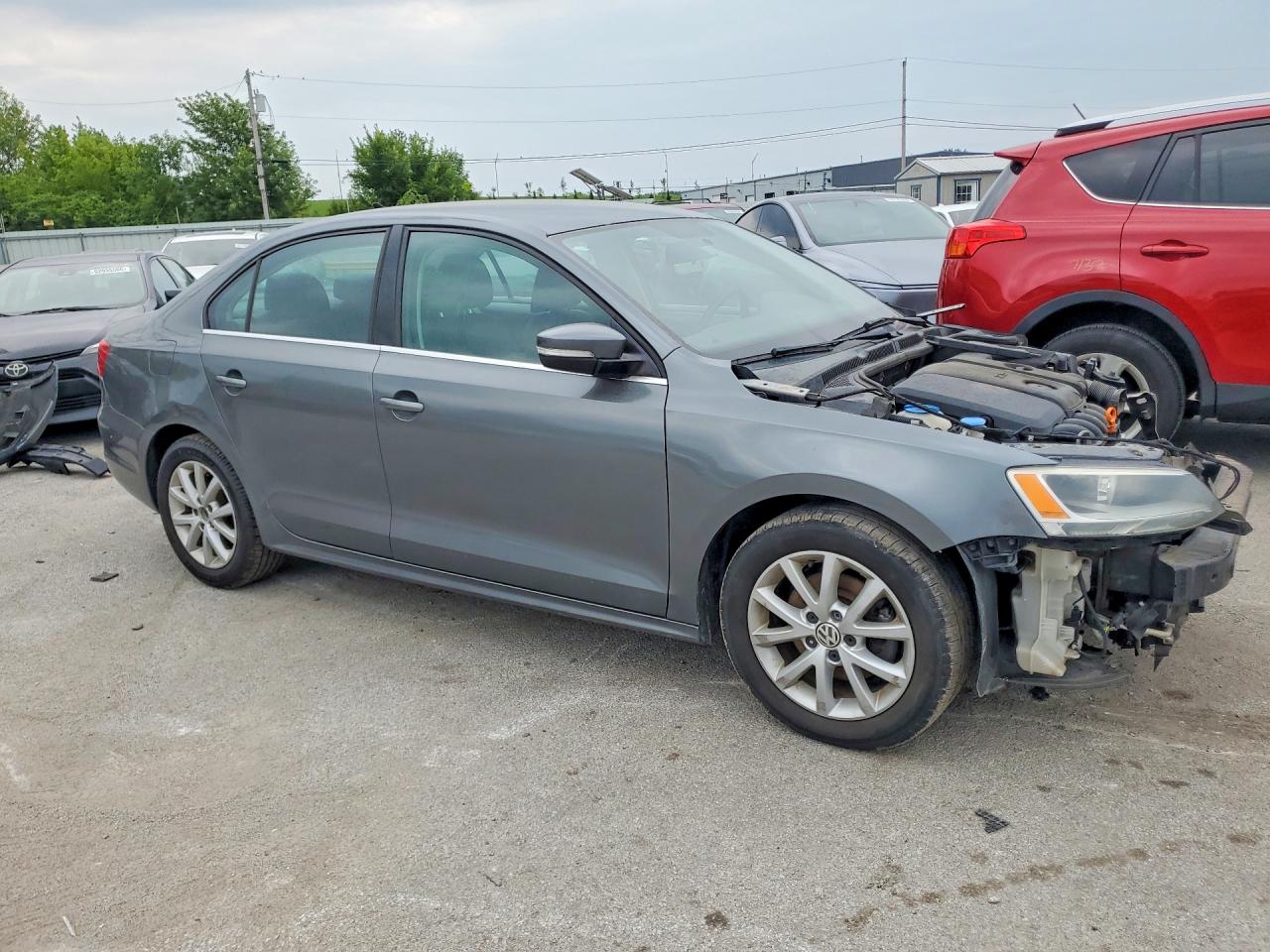2013 Volkswagen Jetta Se Gray vin: 3VWBX7AJ3DM351117