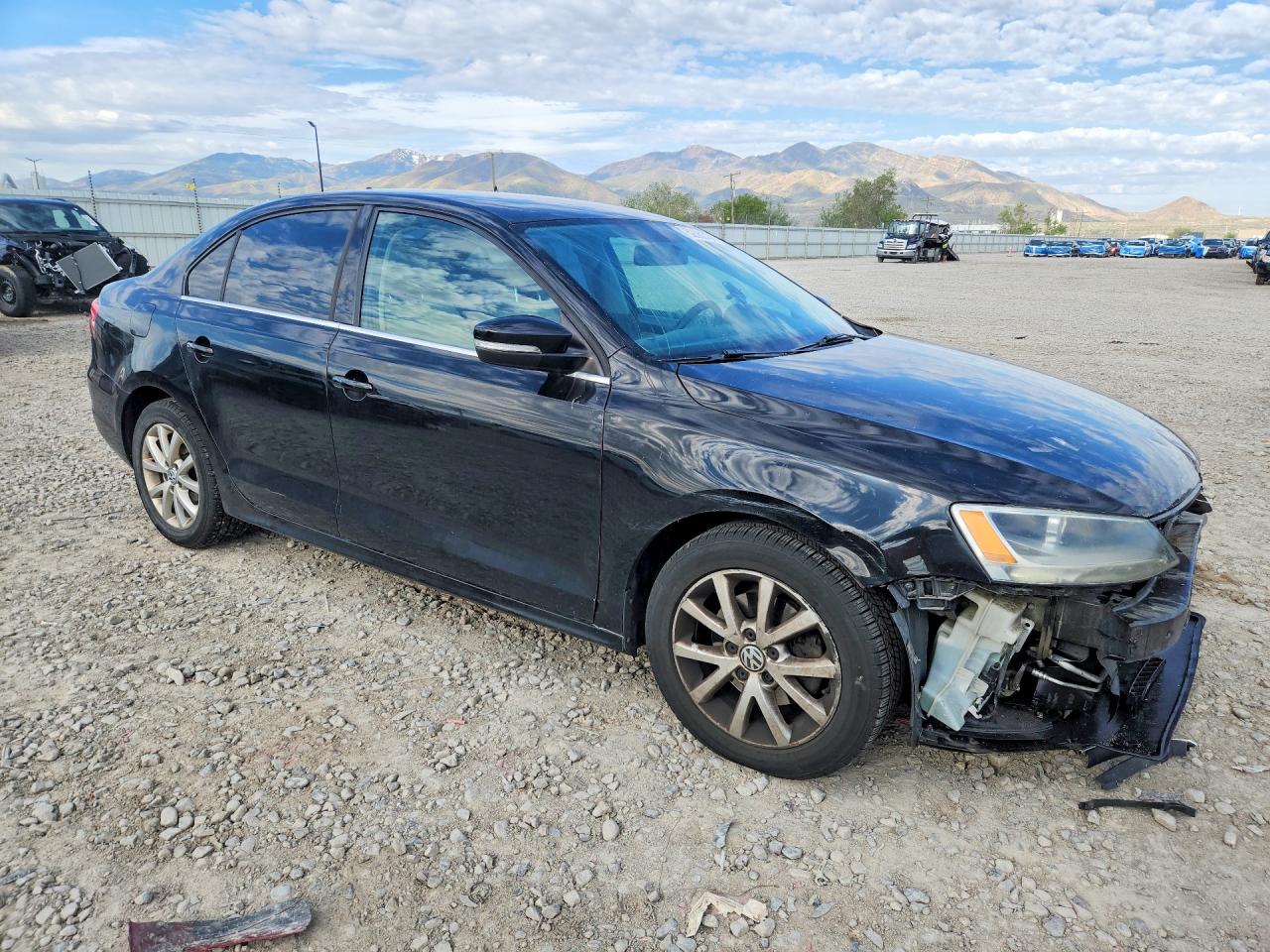 2013 Volkswagen Jetta Se Black vin: 3VWBX7AJ3DM431355