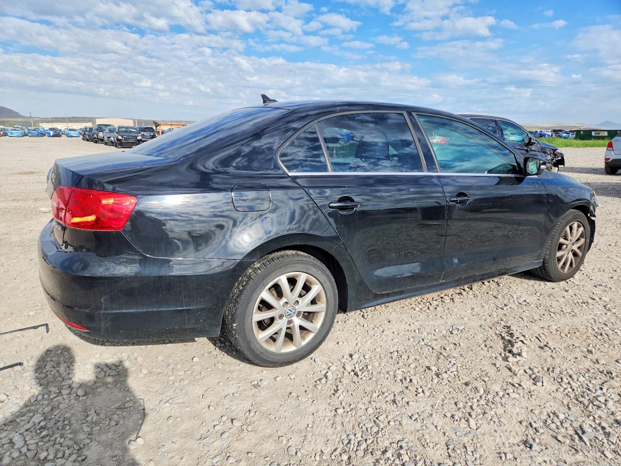 2013 Volkswagen Jetta Se Black vin: 3VWBX7AJ3DM431355