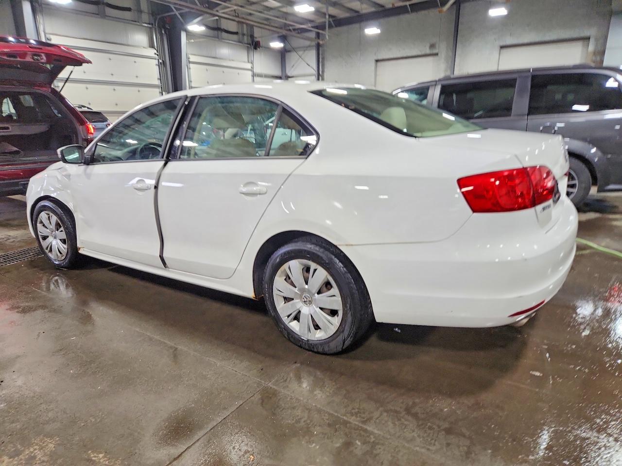 2012 Volkswagen Jetta Se White vin: 3VWBX7AJ6CM305926