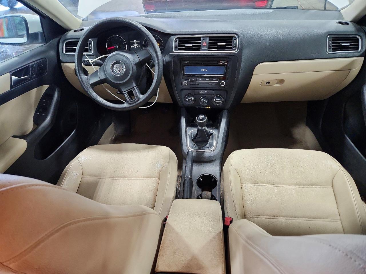 2012 Volkswagen Jetta Se White vin: 3VWBX7AJ6CM305926