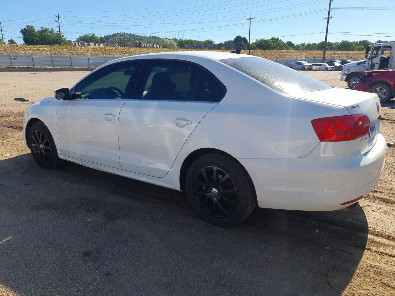 2013 Volkswagen Jetta Se White vin: 3VWBX7AJ7DM411772