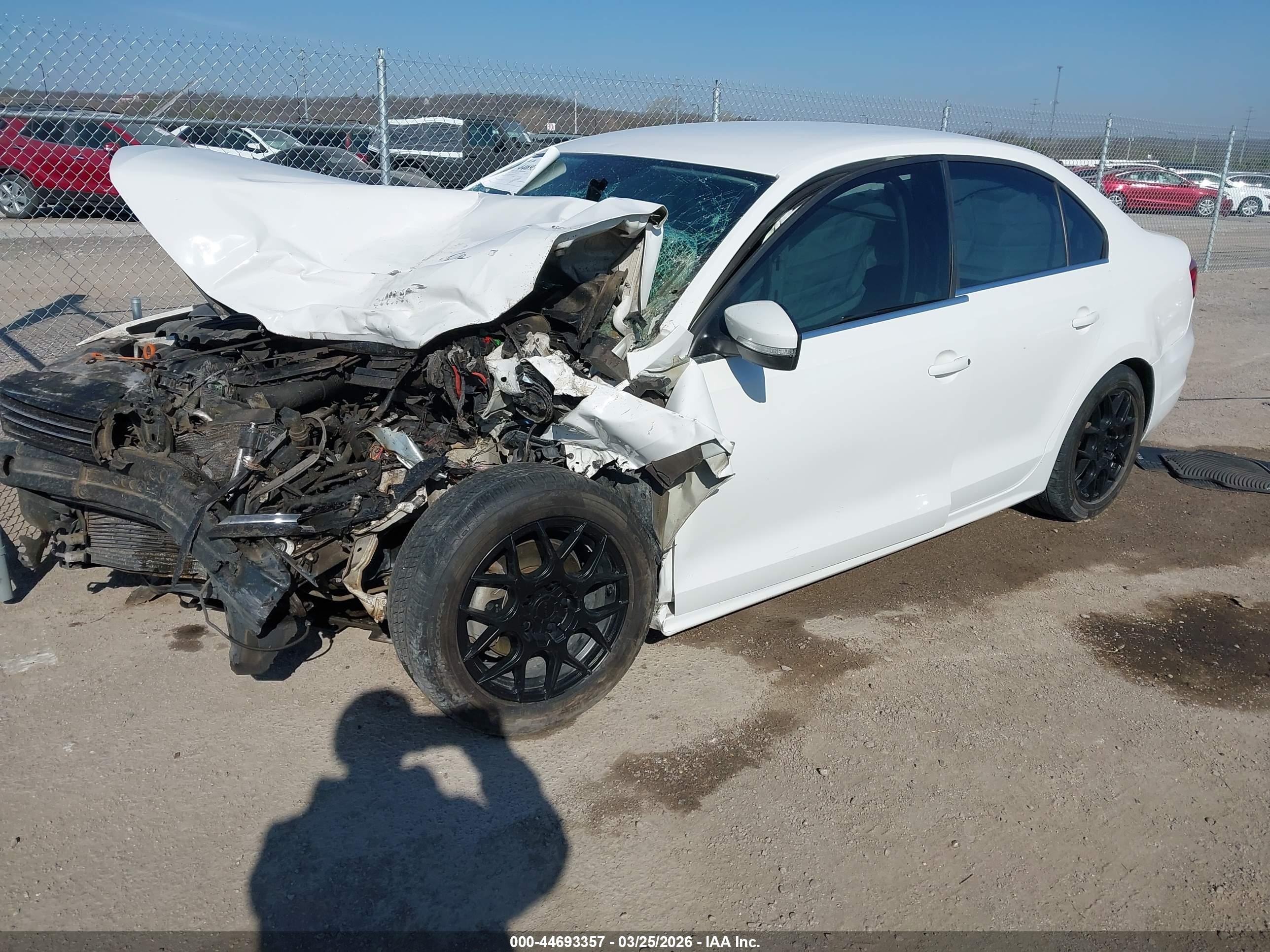 2013 Volkswagen Jetta 2.5l Se White vin: 3VWBX7AJ7DM434534
