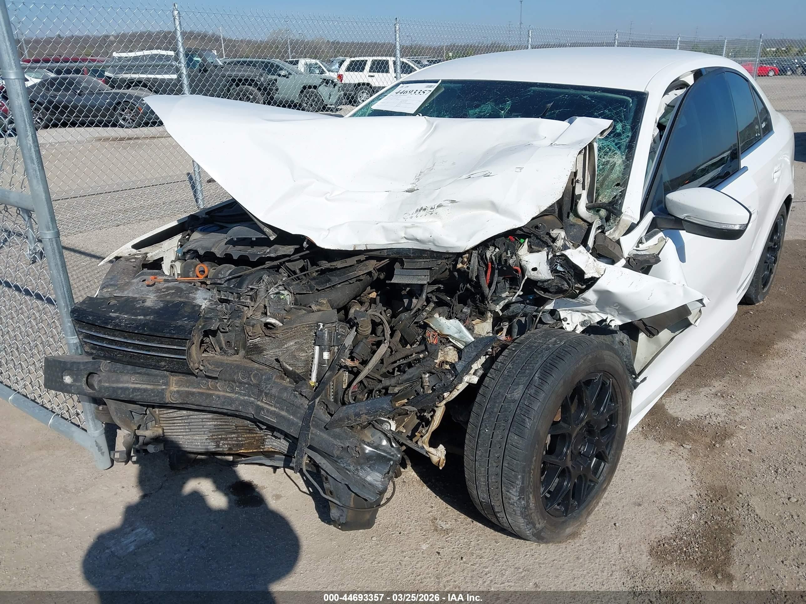 2013 Volkswagen Jetta 2.5l Se White vin: 3VWBX7AJ7DM434534