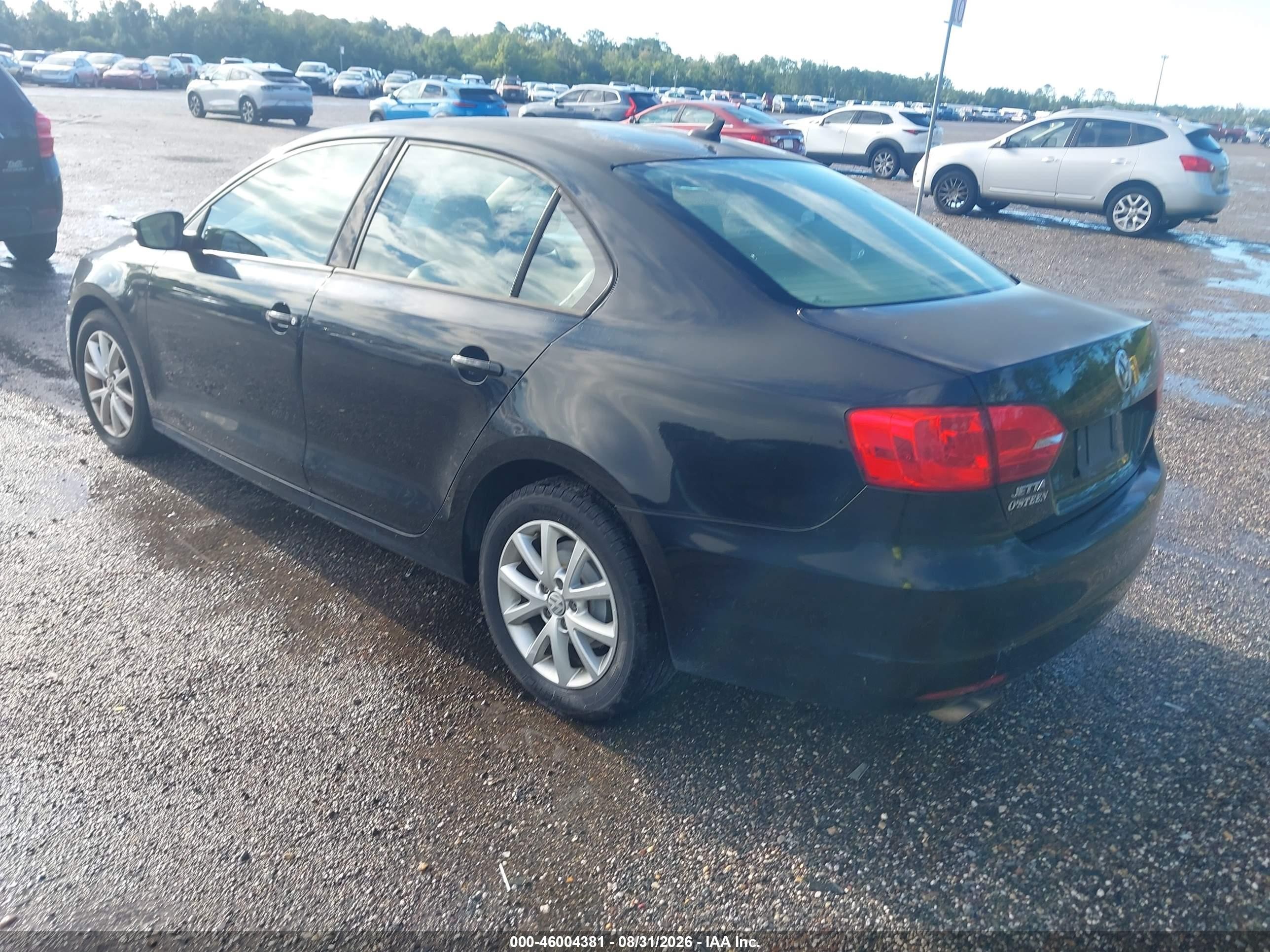 2012 Volkswagen Jetta 2.5l Se Black vin: 3VWBX7AJ9CM031122