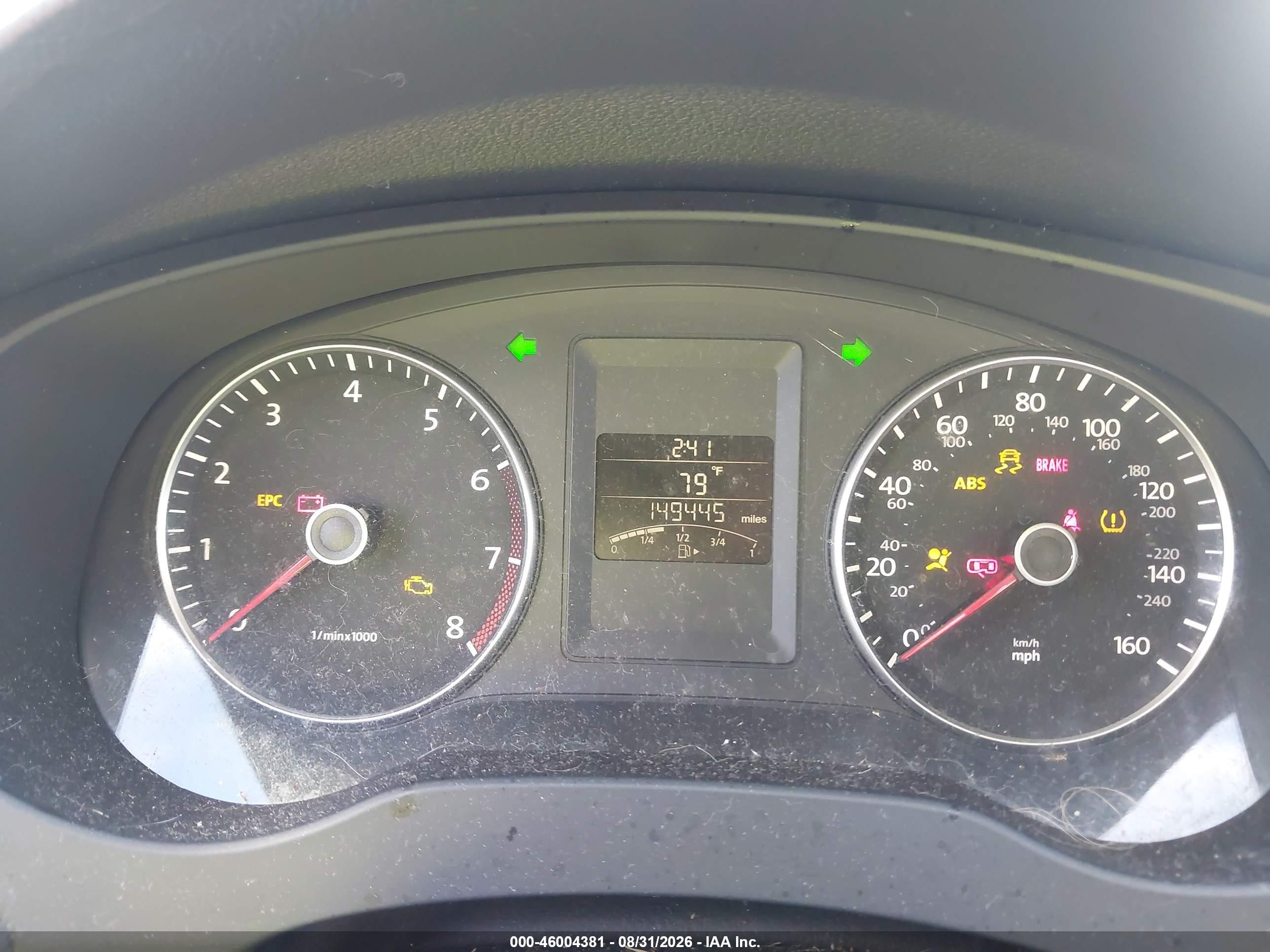 2012 Volkswagen Jetta 2.5l Se Black vin: 3VWBX7AJ9CM031122