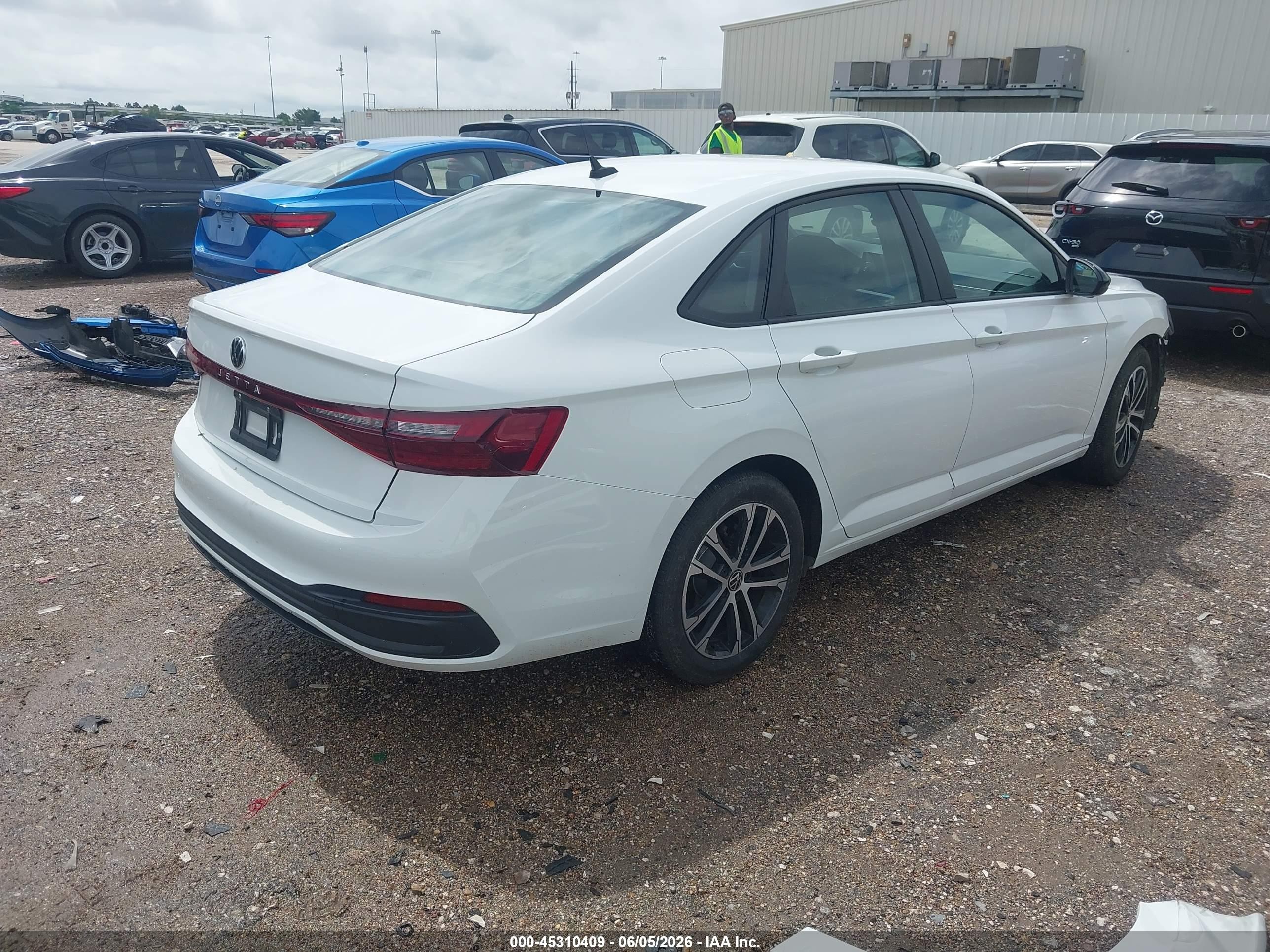 2025 Volkswagen Jetta 1.5t Sport White vin: 3VWBX7BU1SM012359