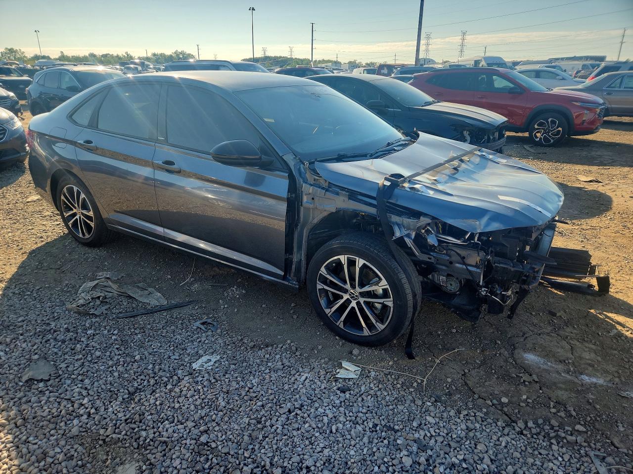 2025 Volkswagen Jetta Sport Gray vin: 3VWBX7BU3SM101026