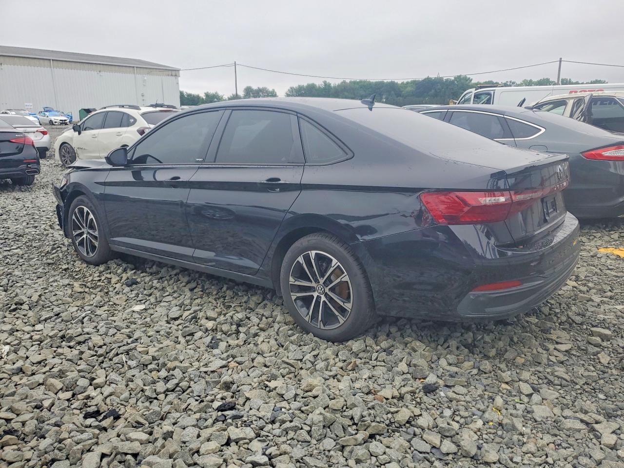 2025 Volkswagen Jetta Sport Black vin: 3VWBX7BU4SM091154