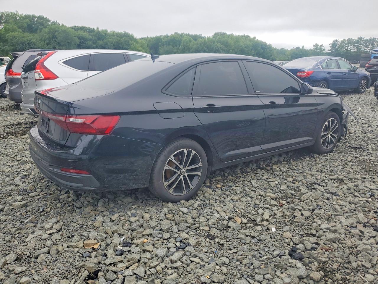 2025 Volkswagen Jetta Sport Black vin: 3VWBX7BU4SM091154