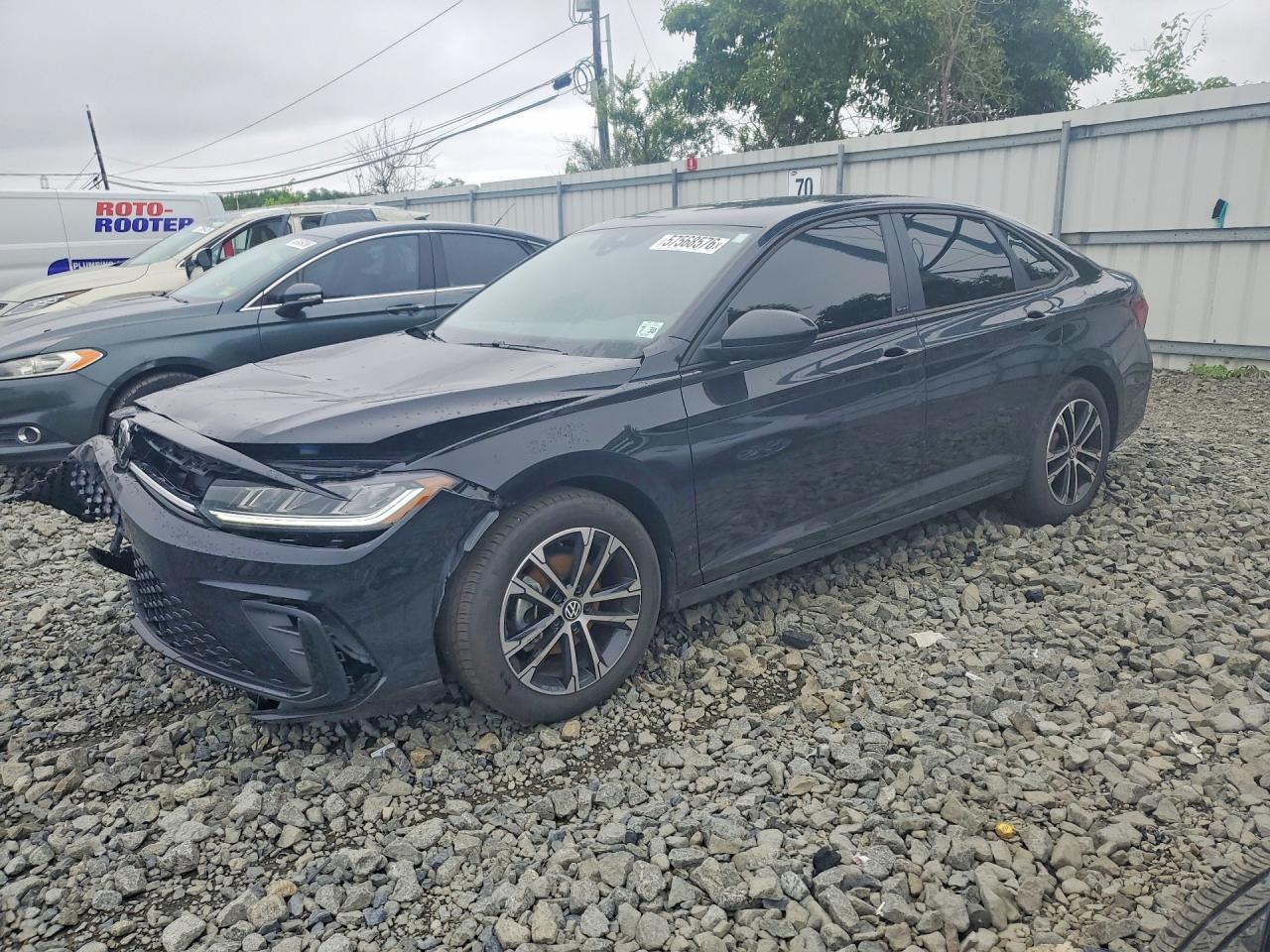 2025 Volkswagen Jetta Sport Black vin: 3VWBX7BU4SM091154