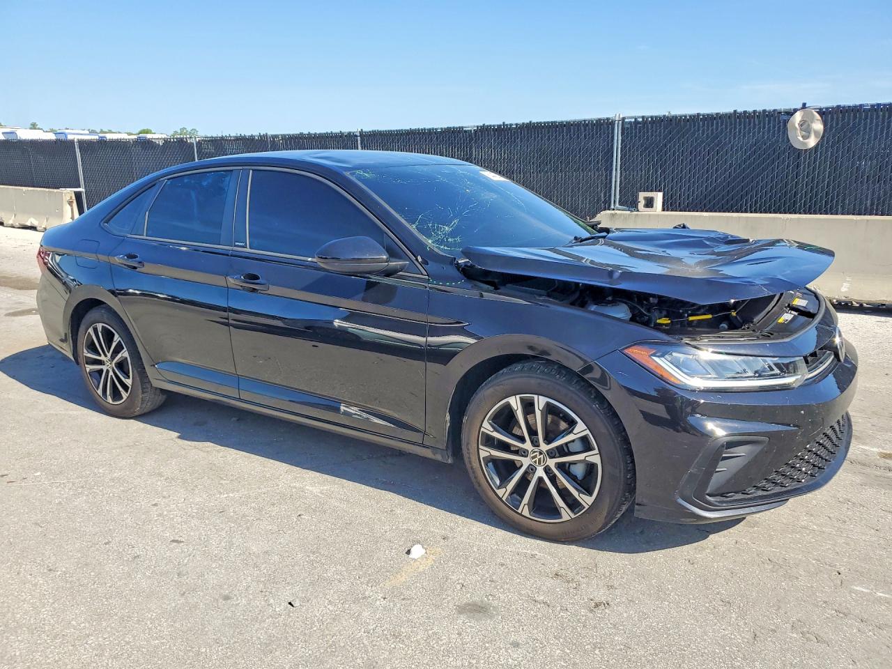 2025 Volkswagen Jetta Sport Black vin: 3VWBX7BU8SM042507