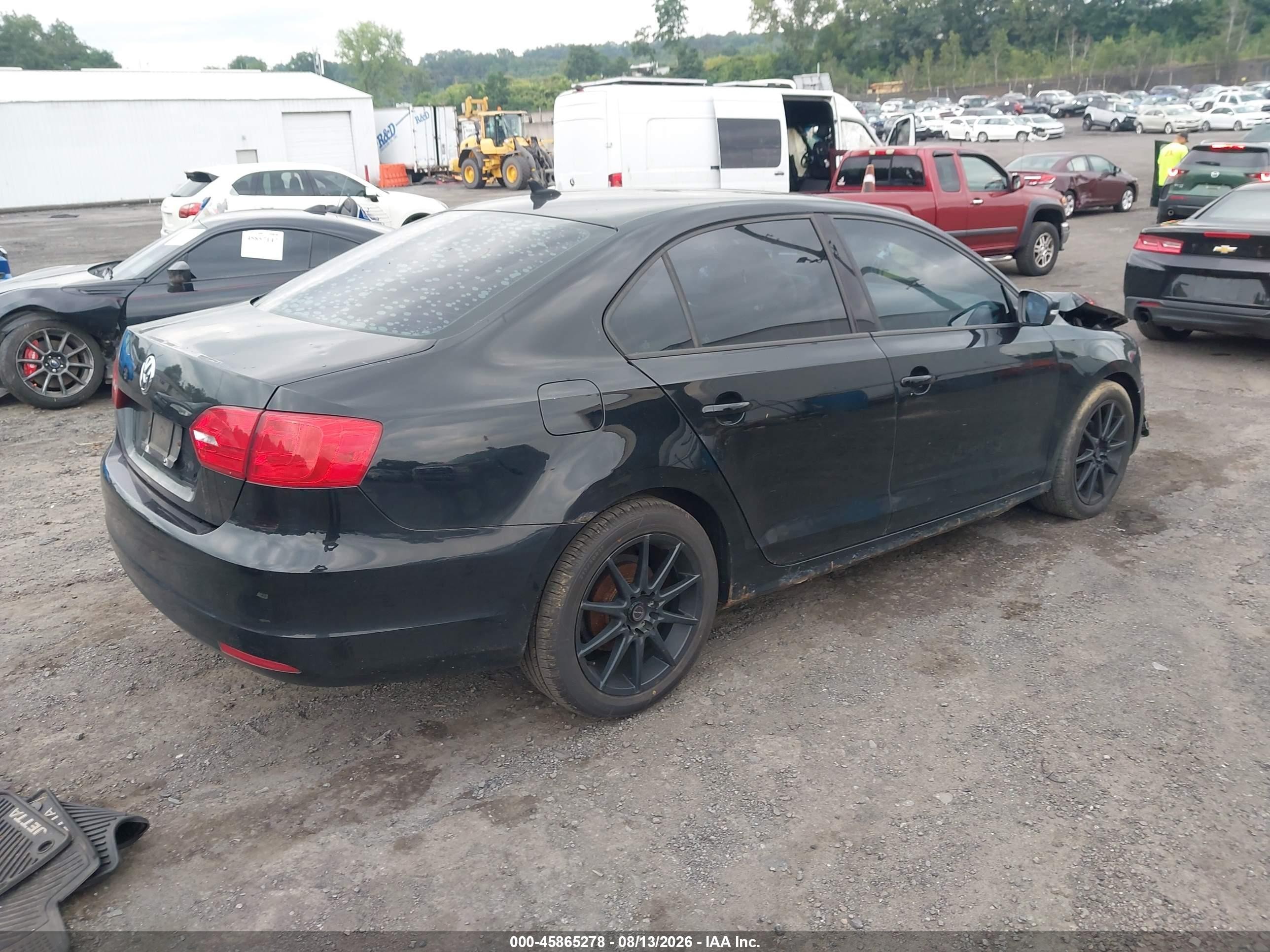 2011 Volkswagen Jetta 2.5l Se Black vin: 3VWBZ7AJ2BM369017
