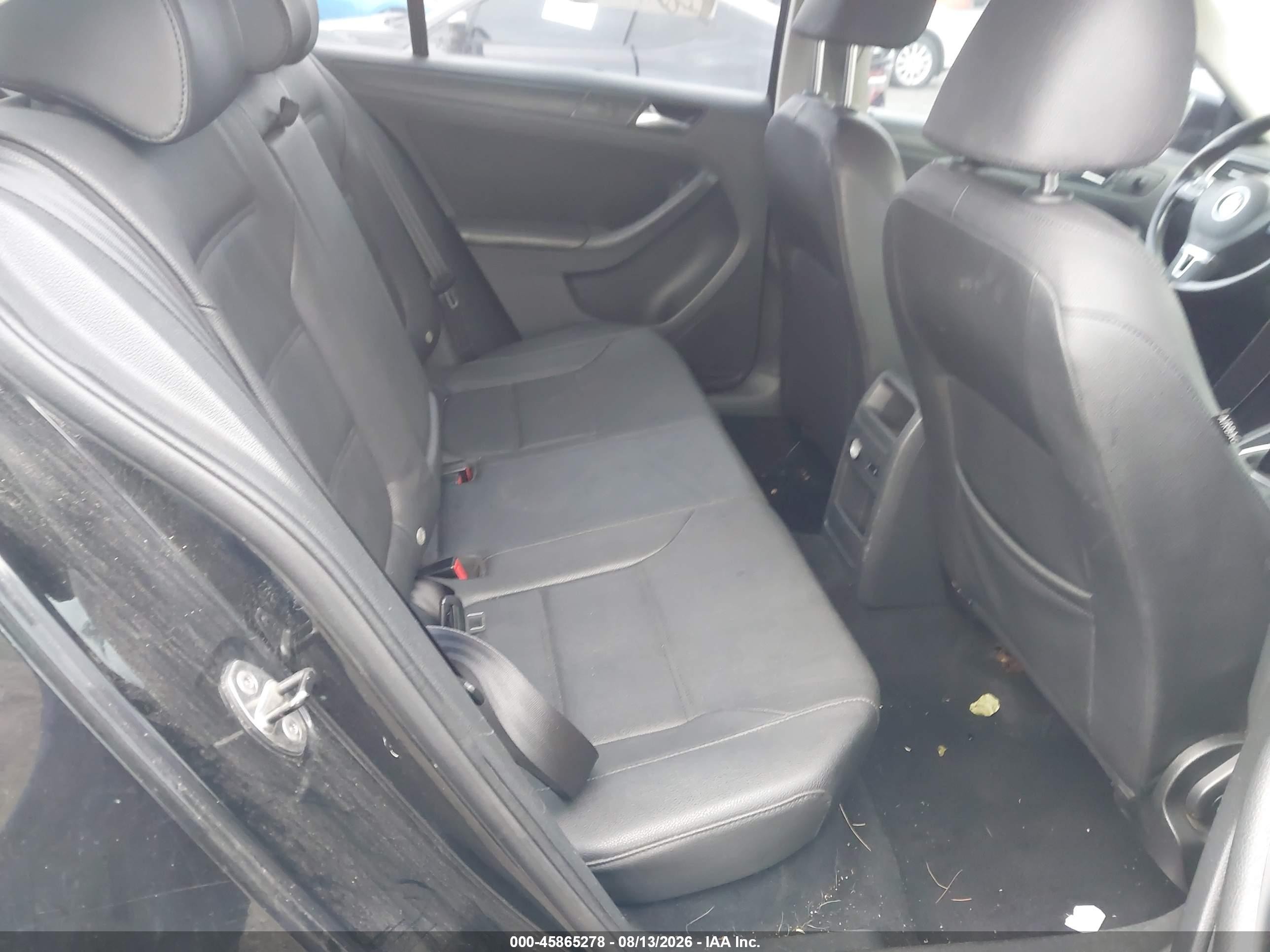 2011 Volkswagen Jetta 2.5l Se Black vin: 3VWBZ7AJ2BM369017