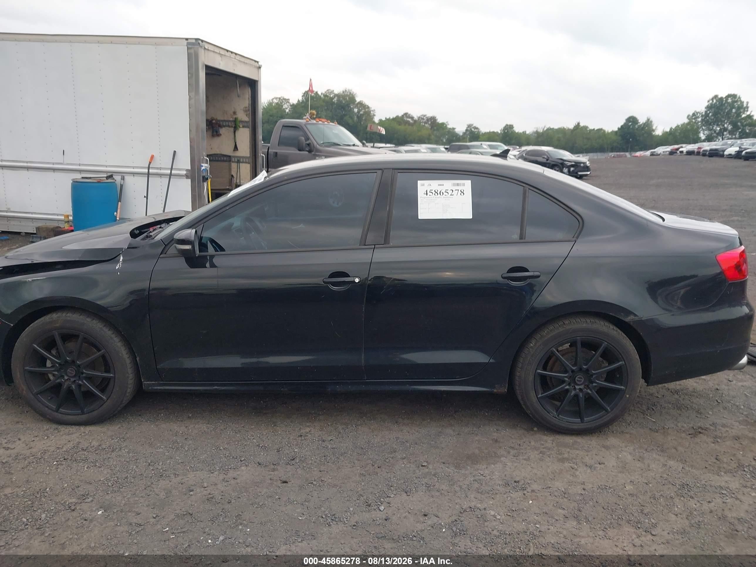 2011 Volkswagen Jetta 2.5l Se Black vin: 3VWBZ7AJ2BM369017