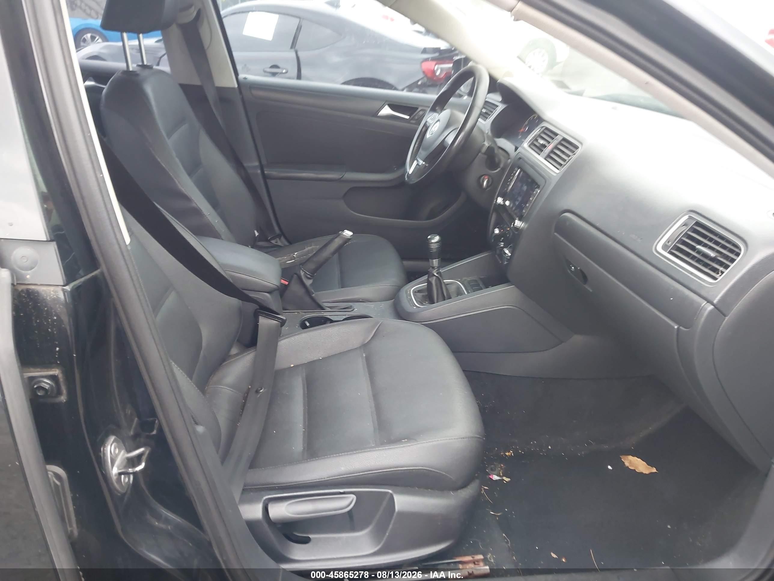 2011 Volkswagen Jetta 2.5l Se Black vin: 3VWBZ7AJ2BM369017