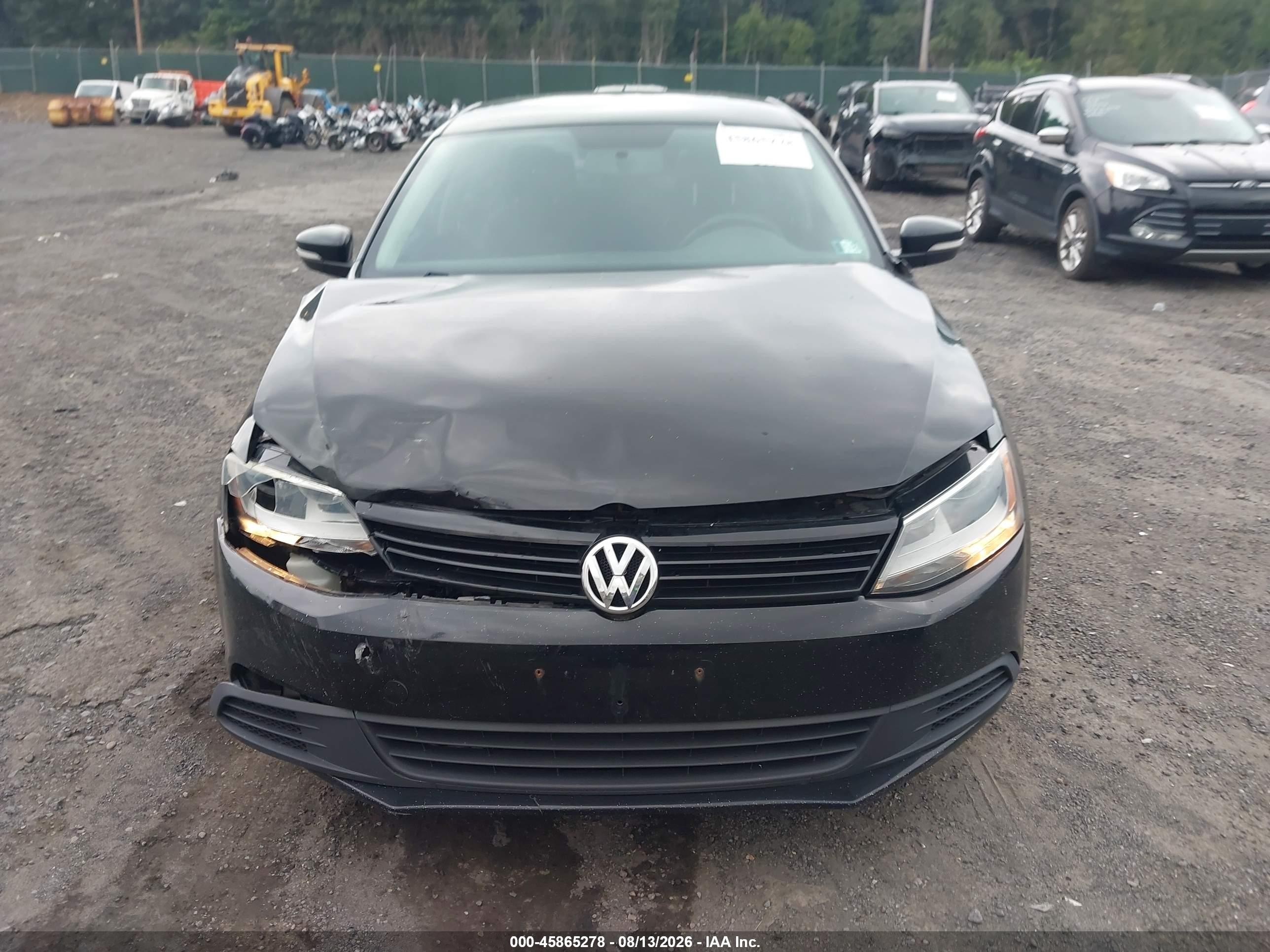2011 Volkswagen Jetta 2.5l Se Black vin: 3VWBZ7AJ2BM369017