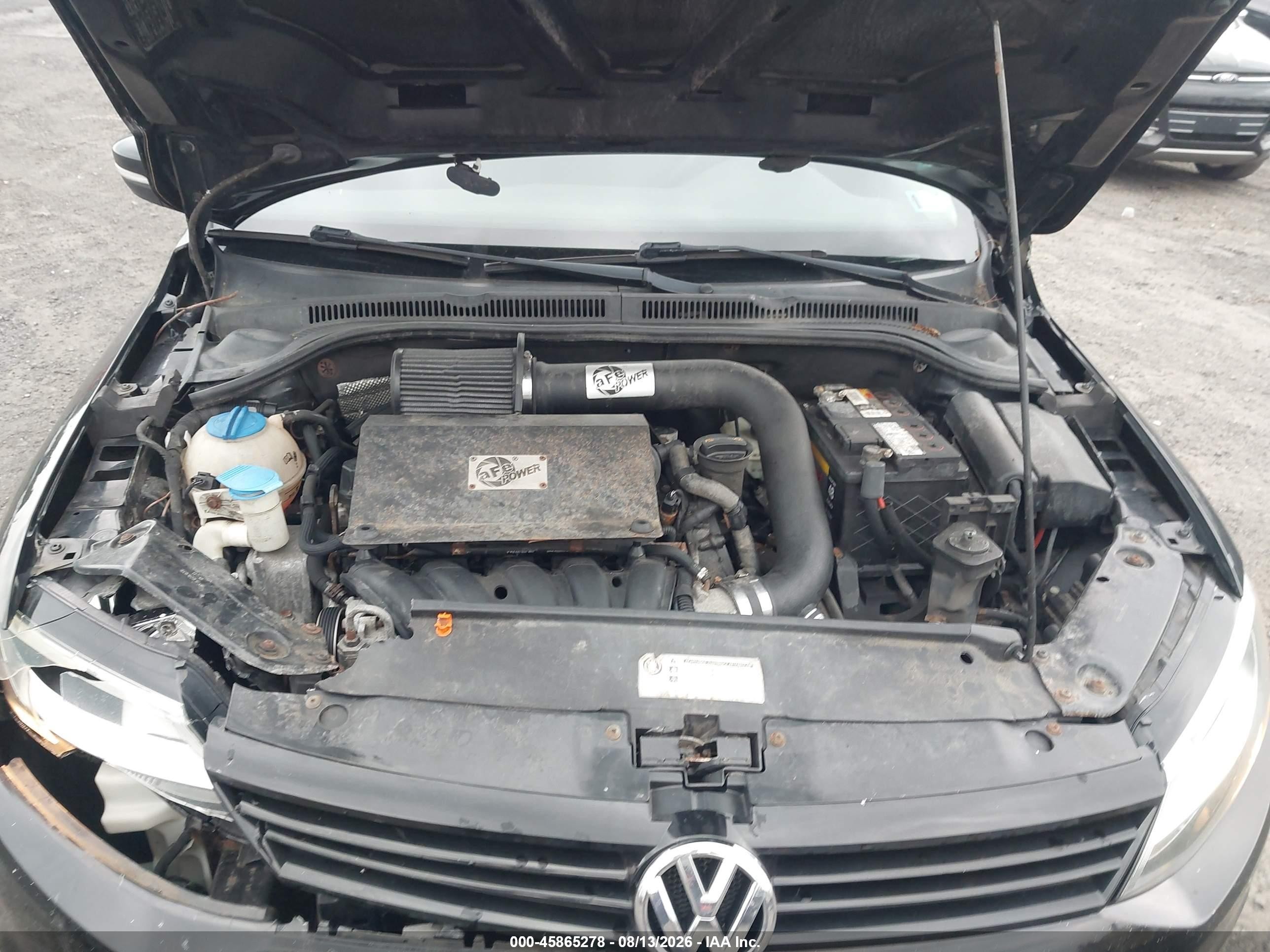2011 Volkswagen Jetta 2.5l Se Black vin: 3VWBZ7AJ2BM369017