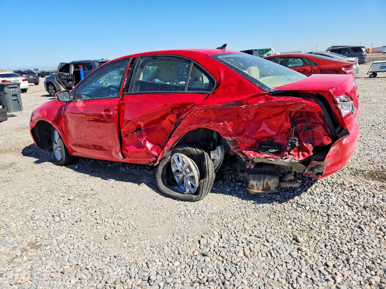 2011 Volkswagen Jetta Se Red vin: 3VWBZ7AJ2BM372659