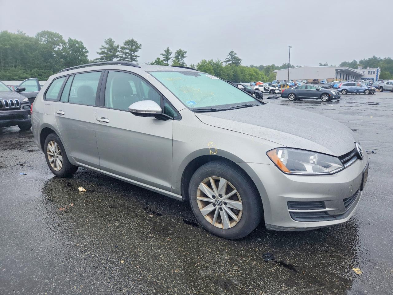 2015 Volkswagen Golf Sportwagen S Серебряный vin: 3VWC17AU0FM501056
